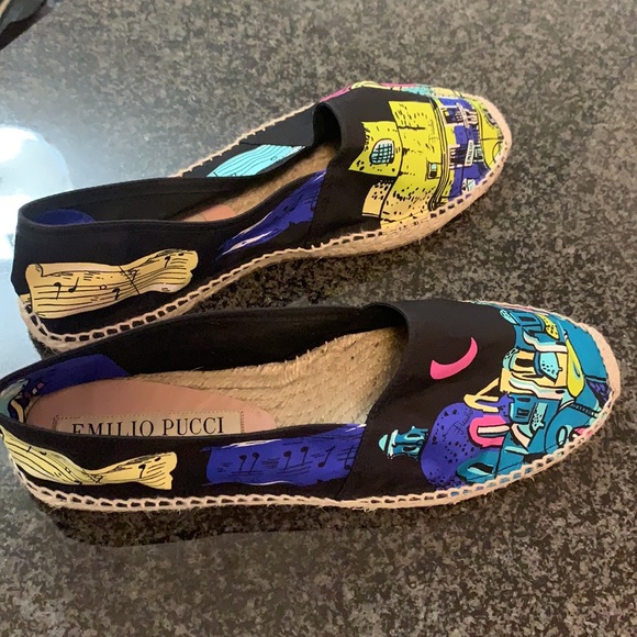 Men’s Emilio Pucci black Capri espadrilles - Picture 4 of 8